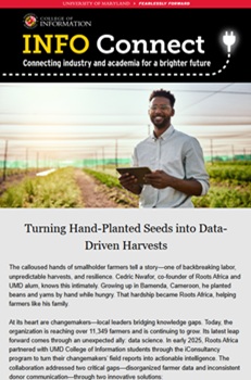 Example cover of the bi-monthly INFO Connect e-newsletter